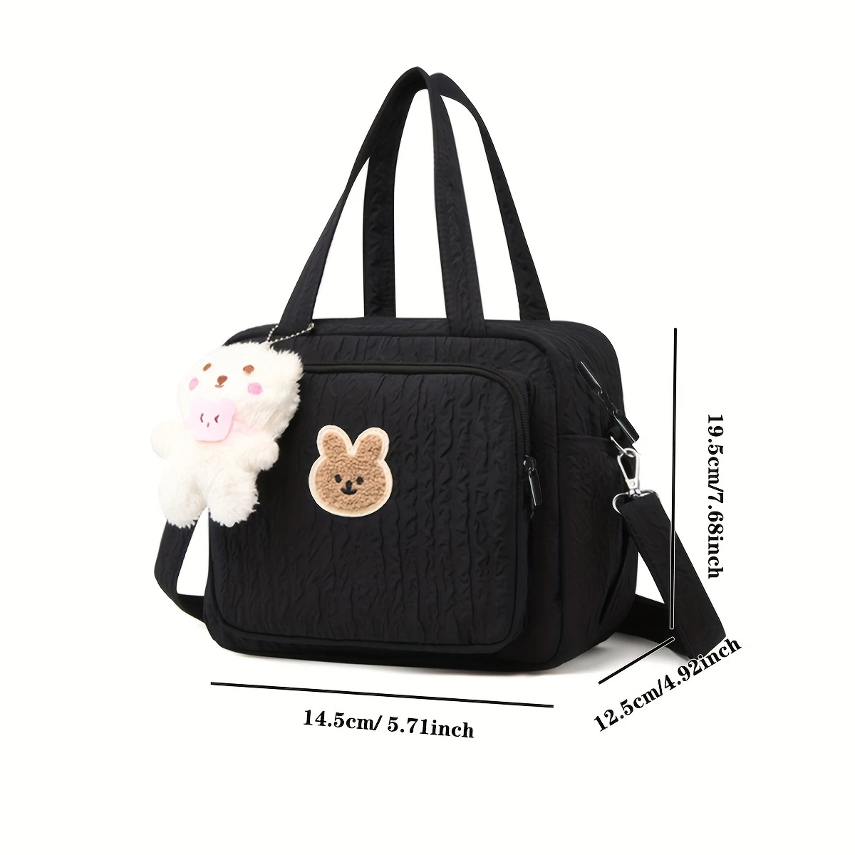 YANZAI Baby Diaper Bag Tote, Mommy Bag Cute Baby Nappy Bag Stroller Bag Crossbody Maternity Bag Travel Bag Baby Storage Bag - Image 2